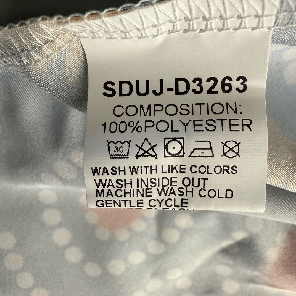 Sunday Up Dress Womens Size Medium Blue Red Bohemian Maxi Tiered Floral Collar - Picture 8 of 10